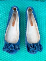 AGL blauwe suède instappers loafers maat 40, Blauw, Instappers, AGL, Ophalen of Verzenden