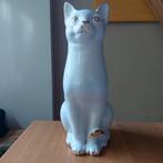 Vintage witte poes beeld 40 cm hoog, Ophalen of Verzenden, Zo goed als nieuw, Dier