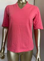 Zalmroze t-shirt met aparte v-hals, katoen, maat M, Maat 38/40 (M), Ophalen of Verzenden, Zo goed als nieuw, Korte mouw