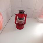 Vintage Rode Olielamp, Gebruikt, Vintage, Ophalen of Verzenden, Glas