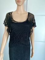 i426 Nicowa maat 40=M gehaakt jurk jurkje zwart, Maat 38/40 (M), Zwart, Nicowa, Ophalen of Verzenden