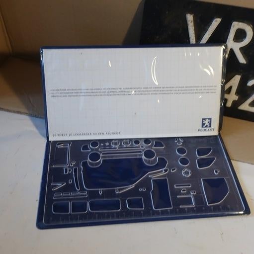 Peugeot bestelwagen Partner ontwerp reclame mal origineel, Verzamelen, Ophalen of Verzenden, Zo goed als nieuw, Auto's