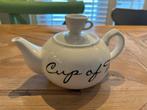 Riviera Maison Theepot - Cup of Tea, Huis en Inrichting, Keuken | Servies, Ophalen, Keramiek, Overige typen, Zo goed als nieuw