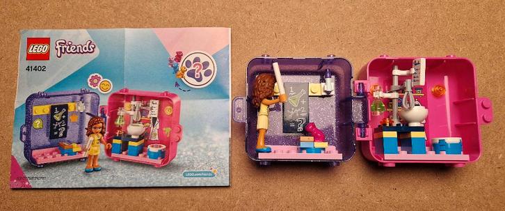 LEGO Friends: Olivia's Play Cube (41402) met roze hamster, Kinderen en Baby's, Speelgoed | Duplo en Lego, Zo goed als nieuw, Lego