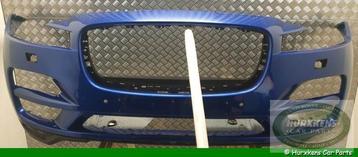 Gebruikte voorbumper Jaguar F-Pace blauw beschikbaar voor biedingen