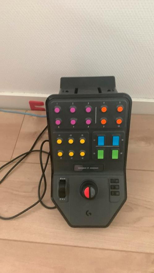 Logitech saitek side panel en stuur (pedalen defect), Computers en Software, Joysticks, Gebruikt, Ophalen of Verzenden
