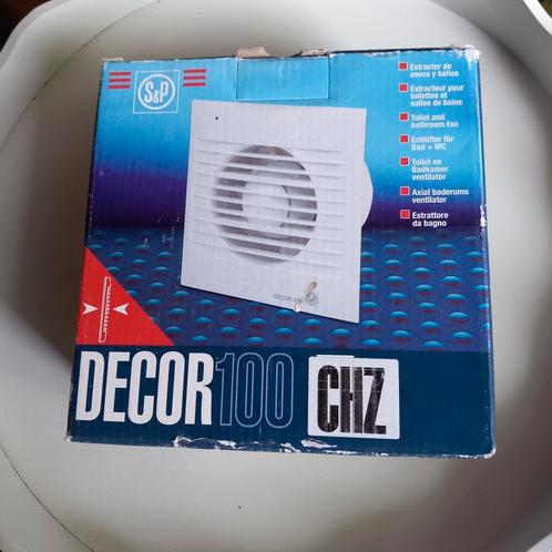 S&P Toilet/badkamer ventilator decor 100., Doe-het-zelf en Verbouw, Ventilatie en Afzuiging, Nieuw, Ventilator, Ophalen