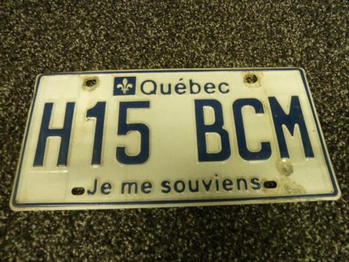 Kentekenplaat licenseplate Quebec 1 Canada, Verzamelen, Automerken, Motoren en Formule 1, Gebruikt, Auto's, Verzenden