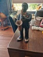 beeld 34 cm donkere man met saxofoon, Ophalen of Verzenden, Nieuw