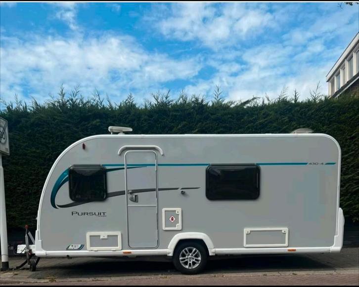 Caravan Bailey Pursuit 430-4, Caravans en Kamperen, Caravans, Particulier, tot en met 4, Treinzit, Douche, Koelkast, Oven, Radio