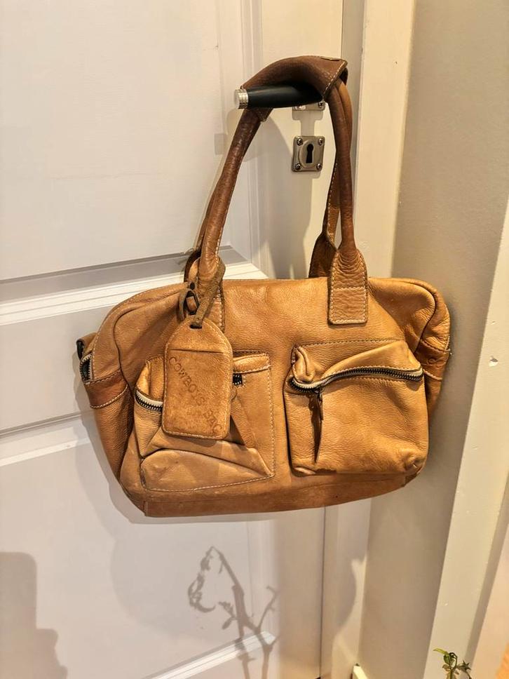 Cowboy Bag - Stijlvolle Handtas, Sieraden, Tassen en Uiterlijk, Tassen | Damestassen, Gebruikt, Handtas, Bruin, Ophalen