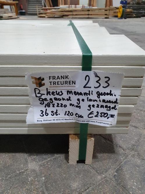 pak 233-239 b-keus meranti planken gegrond, Doe-het-zelf en Verbouw, Hout en Planken, Nieuw, Plank, Overige houtsoorten, Minder dan 200 cm