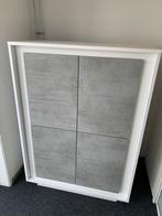 wandkast wit met grijze deuren 106x146 cm, Huis en Inrichting, Kasten | Wandmeubels, 25 tot 50 cm, Minder dan 150 cm, 100 tot 150 cm