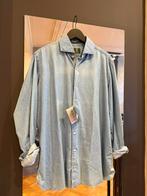 3x Borrelli shirts denim with sun Damages, Ophalen of Verzenden, Zo goed als nieuw, Blauw, Overige halswijdtes