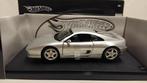 Ferrari 355 Berlinetta light grey Hot Wheels metal 1:18 KRD, Hobby en Vrije tijd, Modelauto's | 1:18, Ophalen of Verzenden, Zo goed als nieuw