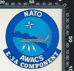 Sticker: NATO - Awacs - E-3A Component (6), Verzamelen, Ophalen of Verzenden, Zo goed als nieuw, Bedrijf of Vereniging