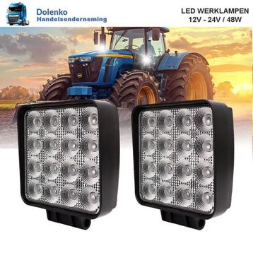 AANBIEDING LED WERKLAMPEN 12v-24v - 48w beschikbaar voor biedingen