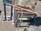 Hardhouten kozijnen, Doe-het-zelf en Verbouw, Glas en Ramen, Ophalen, Gevelraam of Ruit, Gebruikt, 80 tot 120 cm