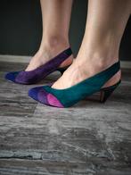 Vintage leren pumps maat 38, Ophalen of Verzenden, Zo goed als nieuw, Zwart
