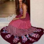 ZARA Jurk XS Volant bandjes V-HALS - NIEUW lang met laagjes, Kleding | Dames, Zara, Nieuw, Ophalen of Verzenden, H