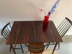 Midcentury vintage palissander eettafel uitschuifbaar, Huis en Inrichting, Tafels | Eettafels, Ophalen, Midcentury, vintage, deens, teak, jaren 60, retro