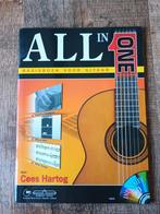 Gitaar lesboek All in One - incl.CD - Cees Hartog, Ophalen of Verzenden, Gebruikt, Les of Cursus, Gitaar