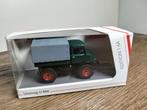 Te koop Schuco Unimog U406 Donkergroen Edition 1:64., Ophalen of Verzenden, Zo goed als nieuw, Hijskraan, Tractor of Landbouw