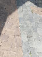 Gratis +/-8m2 tegels., Tuin en Terras, Tegels en Klinkers, Ophalen, Zo goed als nieuw, Beton, Terrastegels