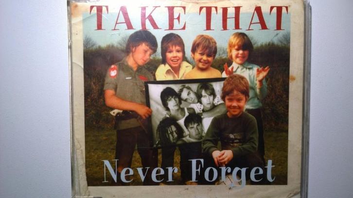 Take That - Never Forget, Cd's en Dvd's, Cd Singles, Zo goed als nieuw, Pop, 1 single, Maxi-single, Ophalen of Verzenden