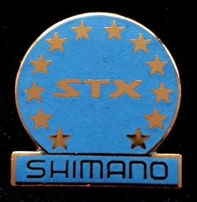 Shimano pin- blauw emaille, Ophalen of Verzenden, Nieuw, Transport, Speldje of Pin
