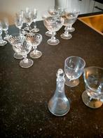Verschillende glazen, klein karafje zie foto.s, Ophalen of Verzenden, Zo goed als nieuw, Borrel- of Shotglas