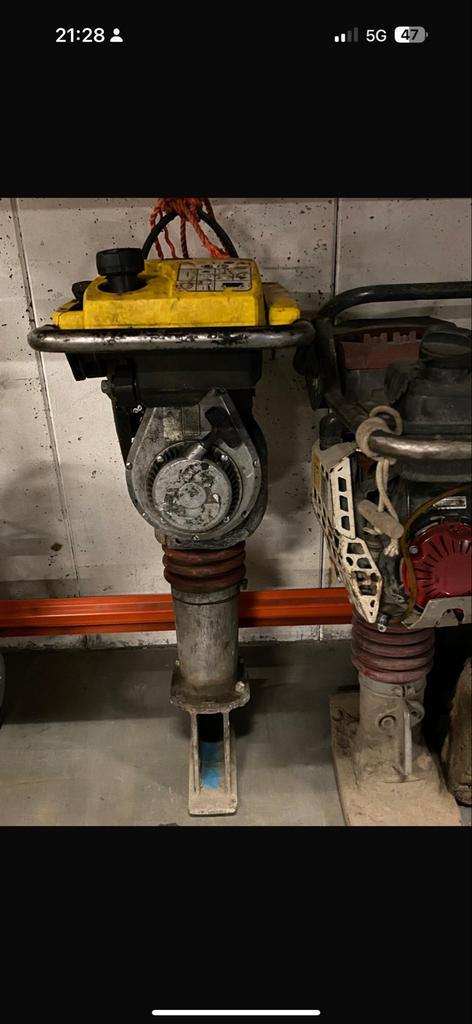 Wacker Neuson Stamper, Asfaltzaag, Graafbak, Afzetmaterialen, Zakelijke goederen, Machines en Bouw | Industrie en Techniek, Ophalen of Verzenden