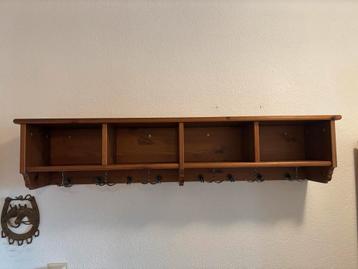 Vintage Houten Kapstok met 20 Haakjes beschikbaar voor biedingen