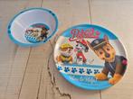 Hard plastic bordje en bakje (setje) van Paw Patrol, 3+, Ophalen, Zo goed als nieuw