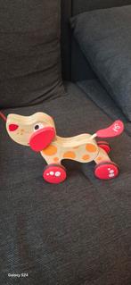 Hape Peper Puppy Trekdier, Ophalen of Verzenden, Zo goed als nieuw, Duw- of Trekspeelgoed