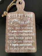 Broodplank met spreuk, Ophalen of Verzenden, Zo goed als nieuw