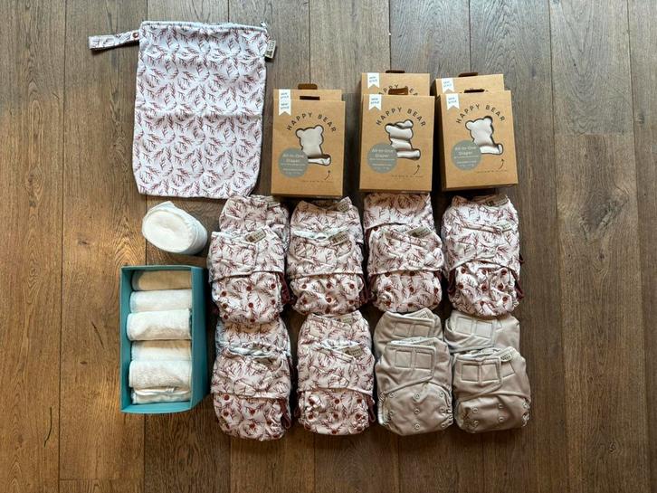 Grote startset wasbare luiers Happy Bear, Kinderen en Baby's, Badjes en Verzorging, Zo goed als nieuw, Overige typen, Ophalen of Verzenden
