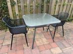 Tuinset met 2 stoelen, J, Aluminium, Zo goed als nieuw, H