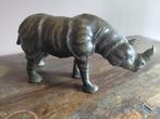 Vintage Mid 20e Eeuw Lederen Neushoorn Sculptuur, Ophalen of Verzenden