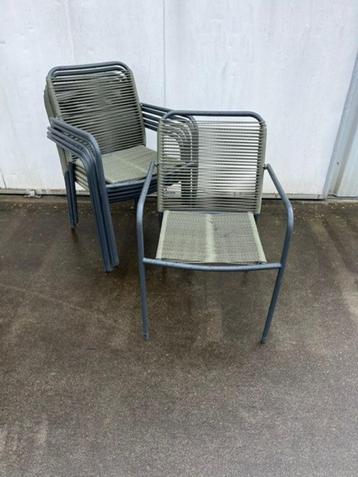 5 stuks horeca restaurant terras stoelen stapelbaar groen beschikbaar voor biedingen