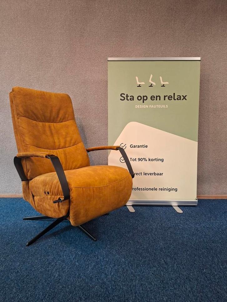 NIEUW ! elektrische relax fauteuil op accu inclusief bon !, Huis en Inrichting, Fauteuils, Zo goed als nieuw, 50 tot 75 cm, Ophalen of Verzenden
