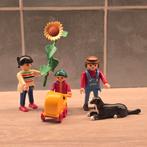 Playmobil Familie Set met Hond en Zonnebloem, Kinderen en Baby's, Speelgoed | Playmobil, Ophalen of Verzenden, Zo goed als nieuw
