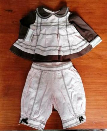 Kate Mack baby setje licht roze / bruin maat ong 56 nr 34638 beschikbaar voor biedingen