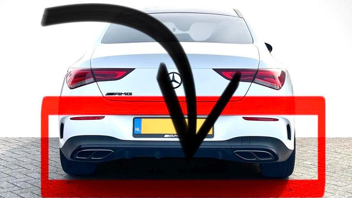 Mercedes Benz CLA (c118) AMG Diffuser origineel hoogglans, Auto diversen, Tuning en Styling, Ophalen
