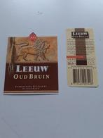 Etiket Leeuw Oud Bruin, Ophalen of Verzenden, Zo goed als nieuw