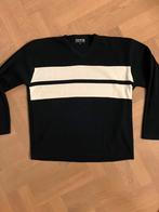 Blauwe trui met crème maat XXL, Ophalen, Zo goed als nieuw, Overige maten, Blauw