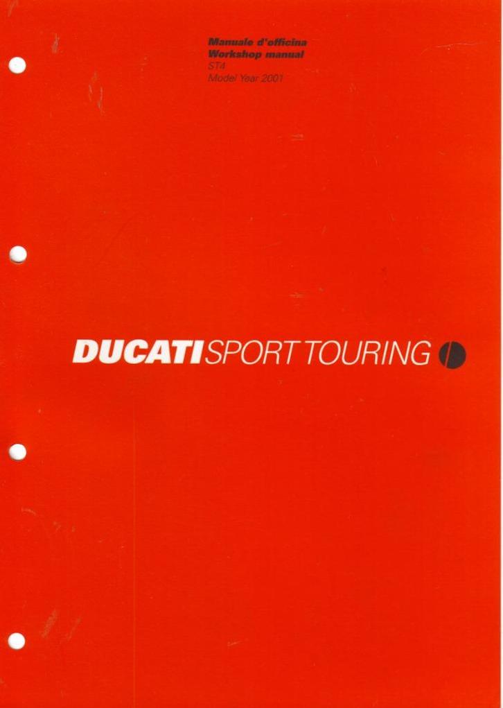 Ducati Sport Touring ST4 workshop manual 2001 (5876z), Motoren, Handleidingen en Instructieboekjes, Ducati, Ophalen of Verzenden