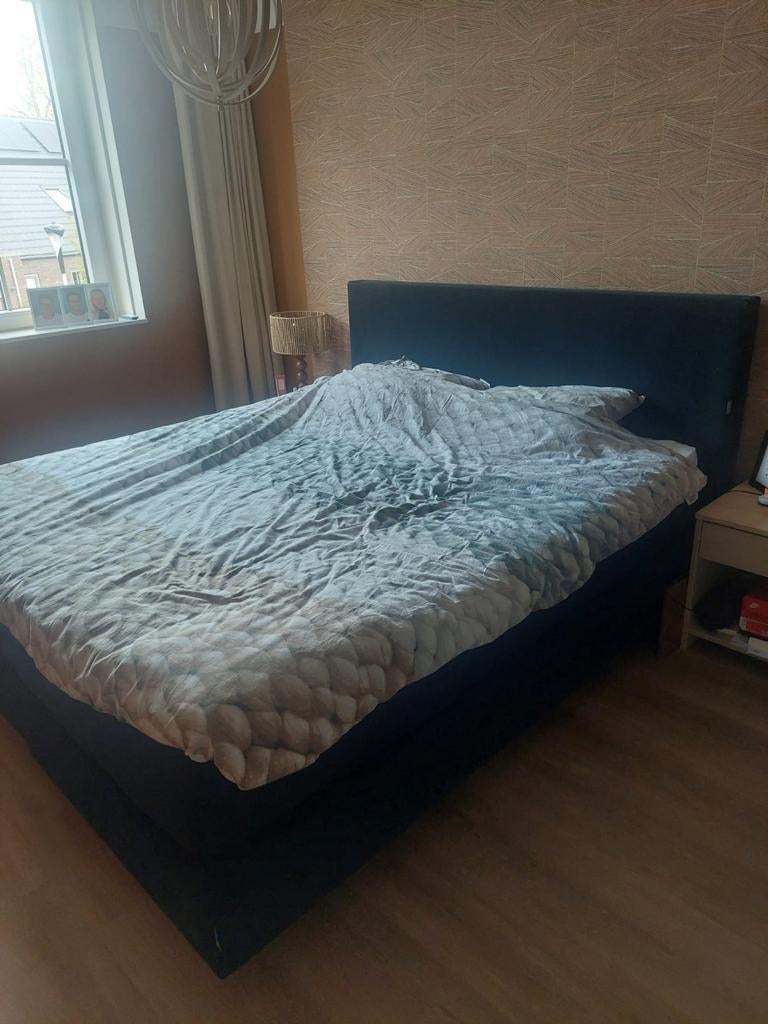 Elektrische Boxspring 180x200 - Scapa Home, Ophalen, Zwart, Tweepersoons, 180 cm