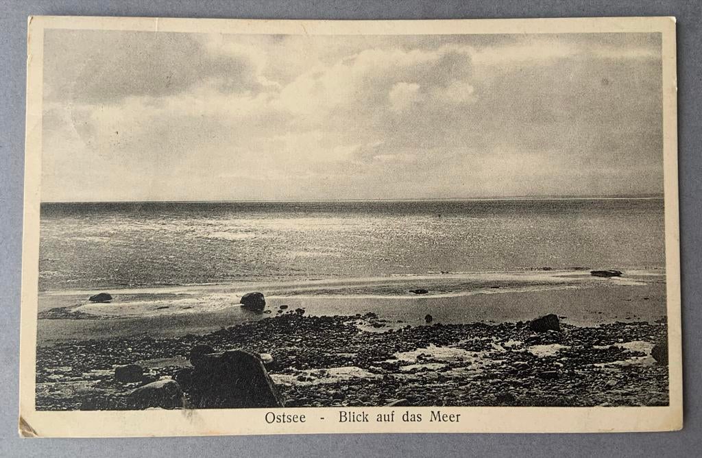 Oostzee - Blick auf das Meer, Verzamelen, Ansichtkaarten | Buitenland, Ophalen of Verzenden, 1920 tot 1940, Gelopen, Duitsland