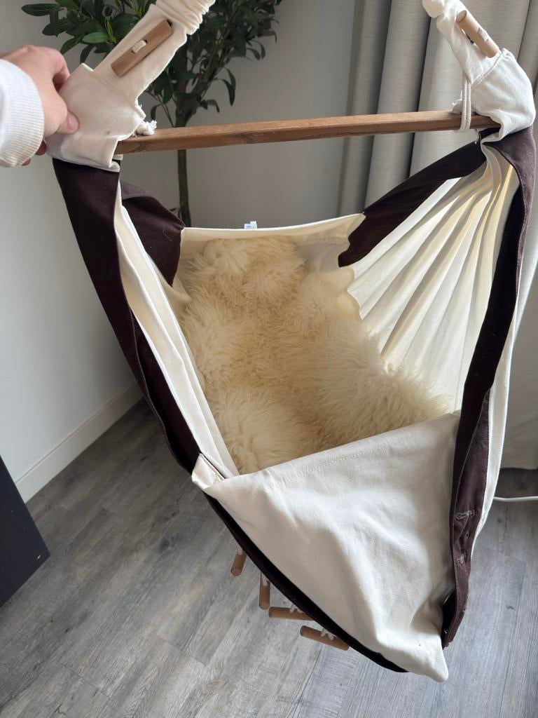 Amazona's baby hangmat met Moonboon motor + IKEA schapenklee, Ophalen of Verzenden, Gebruikt